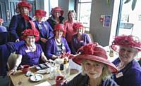 Heather meets up with the British Red Hatters at Springfiel's shopping Centre
